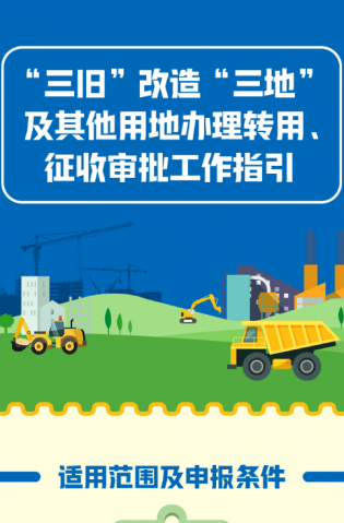 “三舊”改造“三地”及其他用地辦理轉(zhuǎn)用、征收審批工作指引